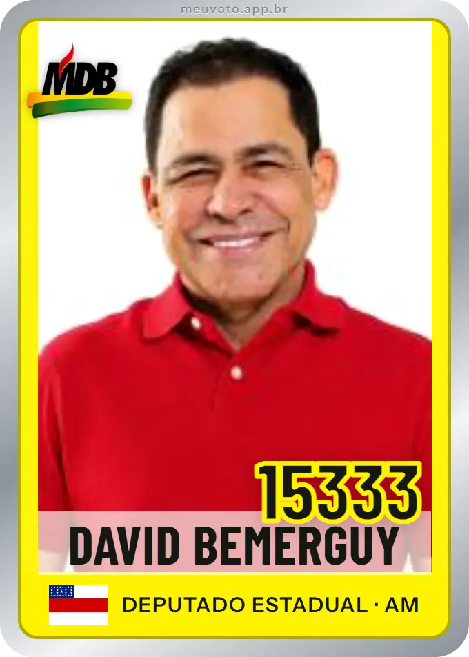 Carta de David Bemerguy, número 15333, MDB