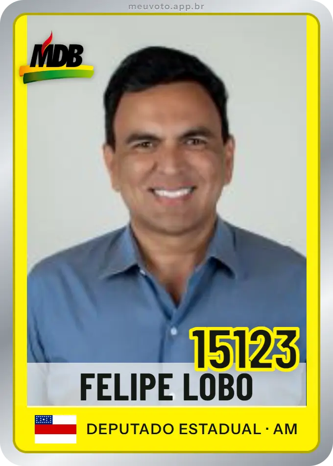 Carta de Felipe Lobo, número 15123, MDB