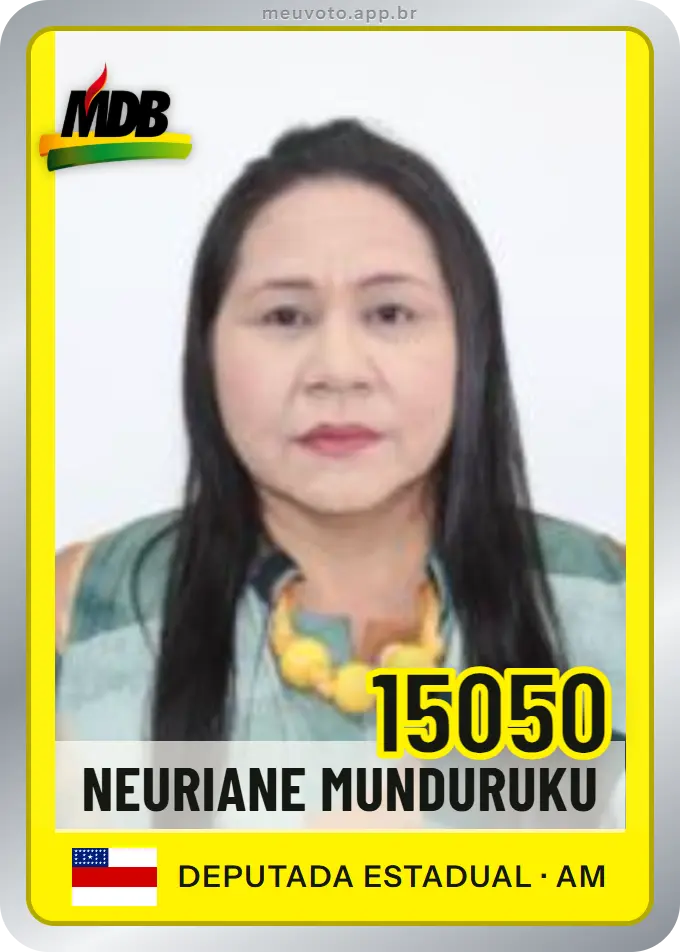 Carta de Neuriane Munduruku, número 15050, MDB