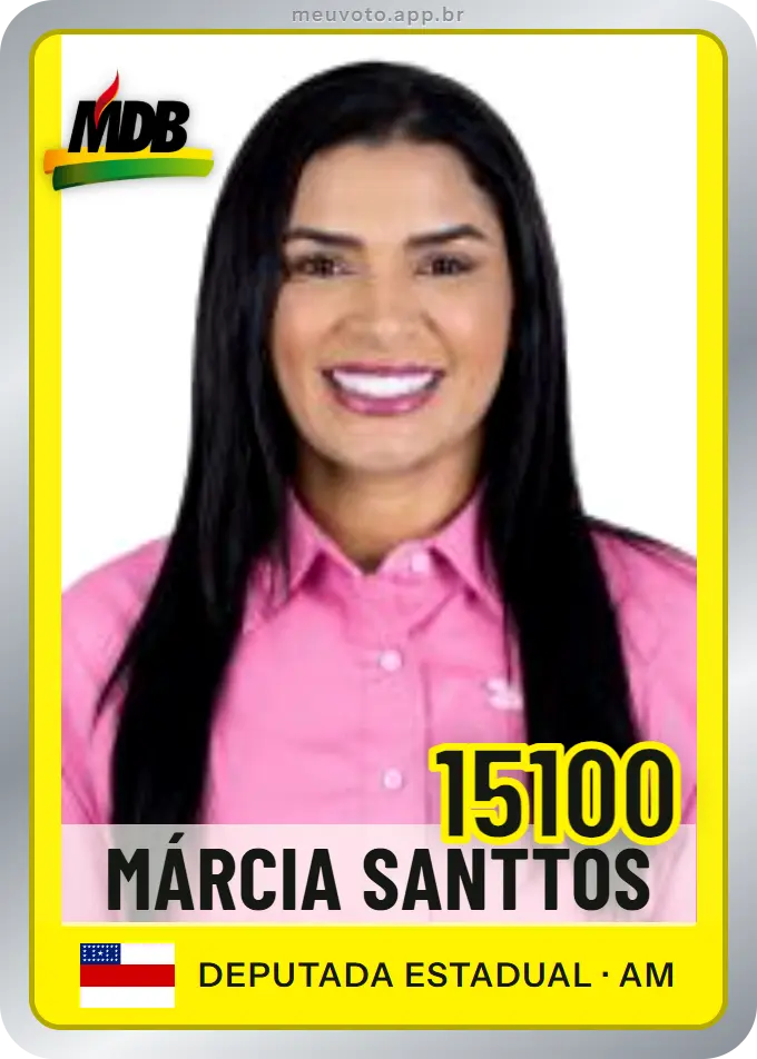 Carta de Márcia Santtos, número 15100, MDB