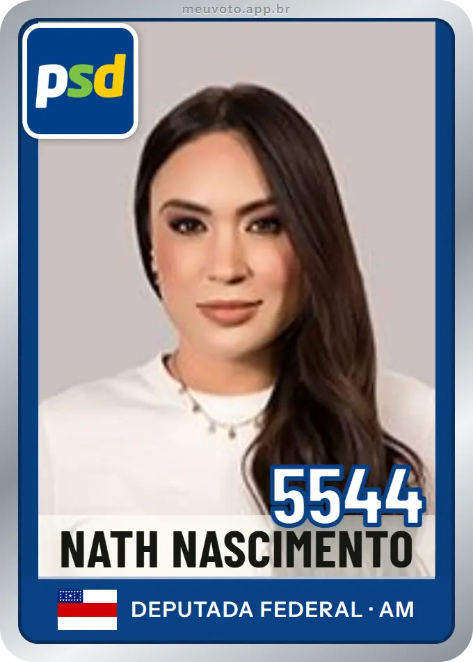 Carta de Nath Nascimento, número 5544, PSD