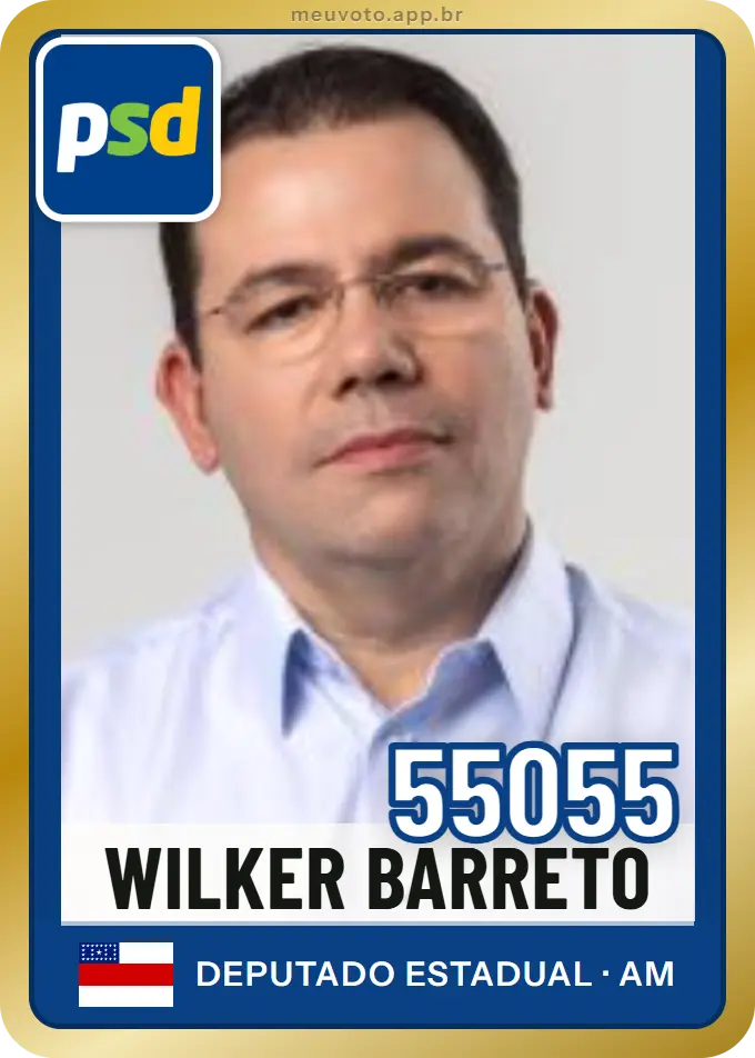 Carta de Wilker Barreto, número 55055, PSD