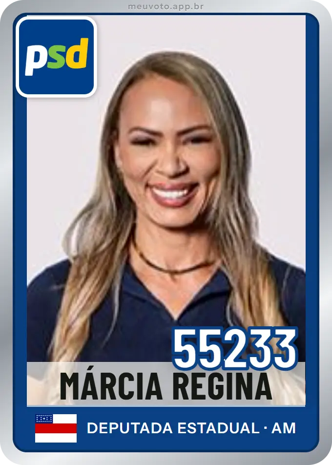 Carta de Márcia Regina, número 55233, PSD