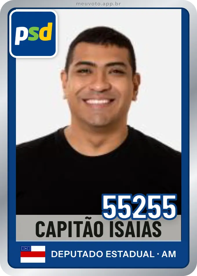 Carta de Capitão Isaías, número 55255, PSD