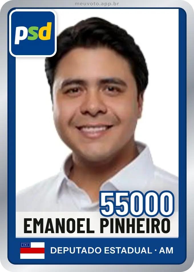 Carta de Emanoel Pinheiro, número 55000, PSD