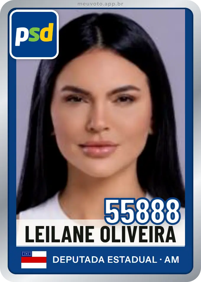 Carta de Leilane Oliveira, número 55888, PSD