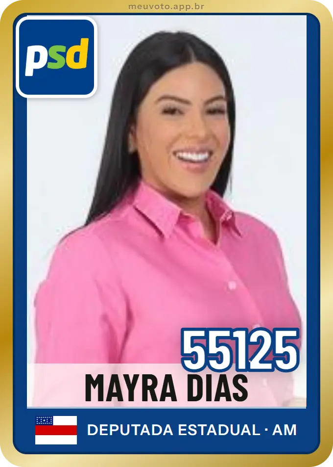Carta de Mayra Dias, número 55125, PSD