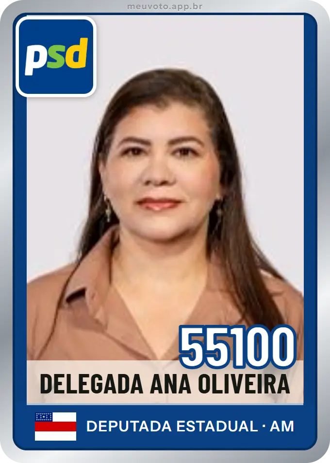 Carta de Delegada Ana Oliveira, número 55100, PSD