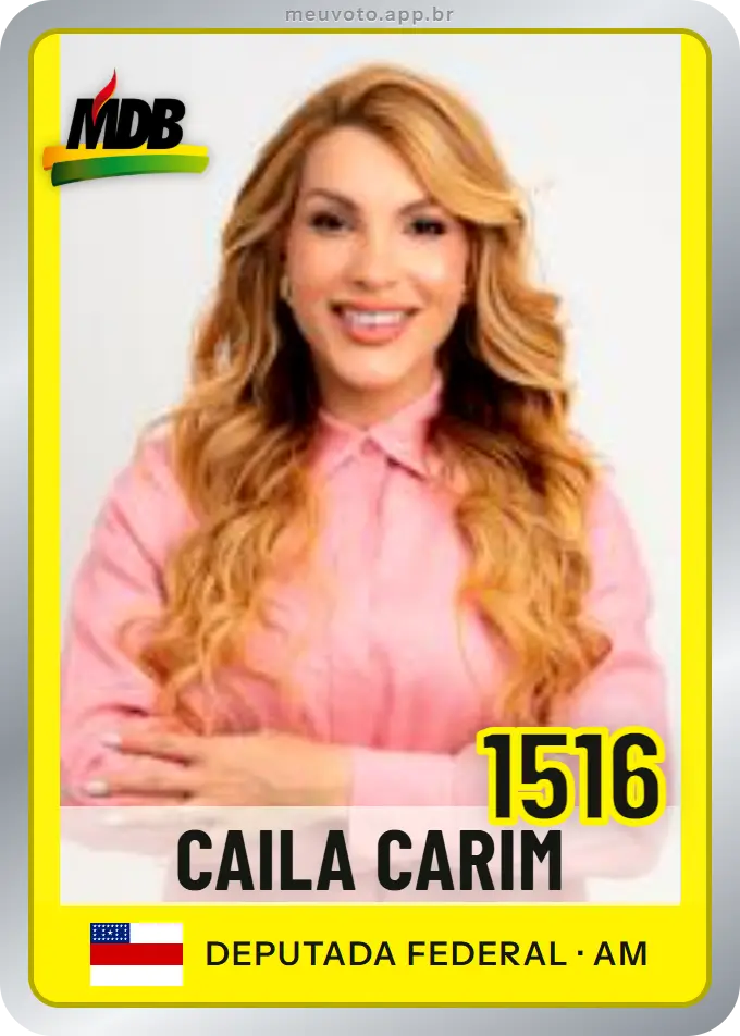 Carta de Caila Carim, número 1516, MDB