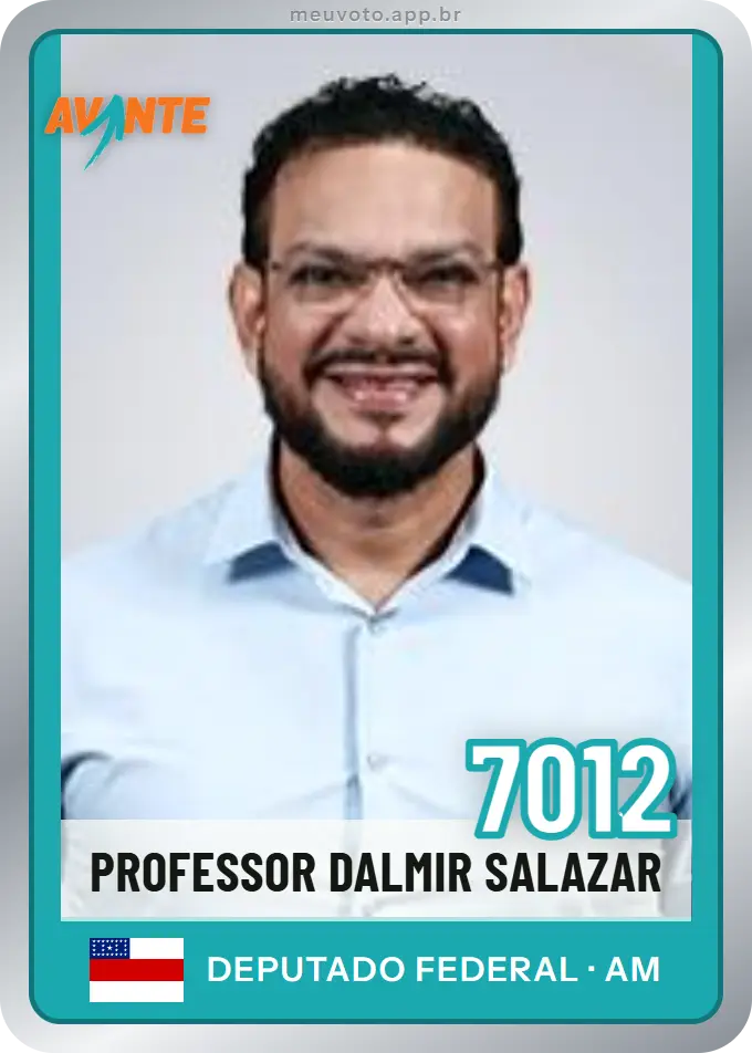 Carta de Professor Dalmir Salazar, número 7012, Avante