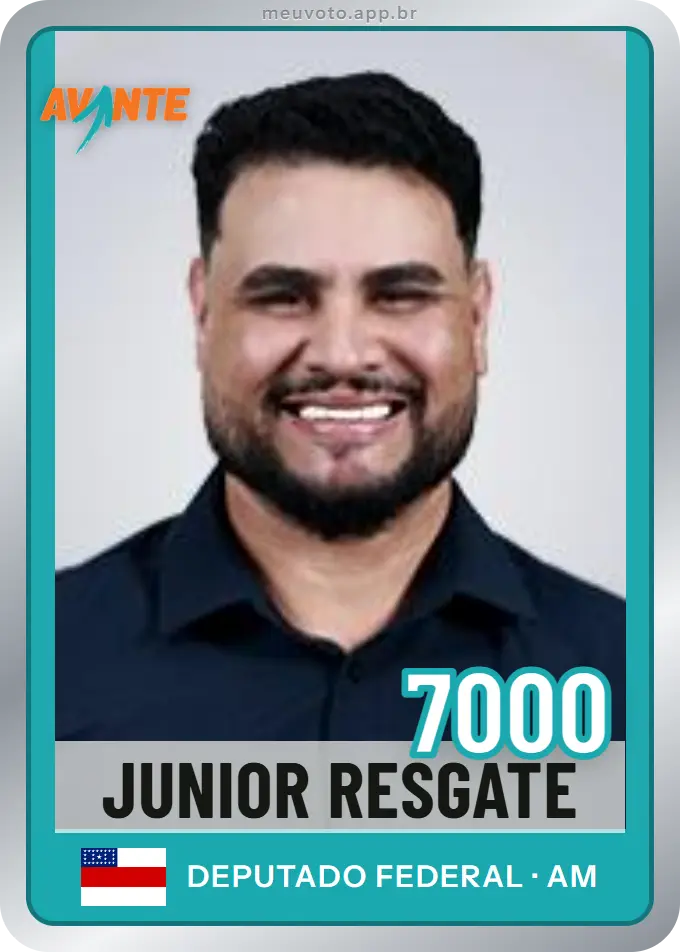 Carta de Junior Resgate, número 7000, Avante