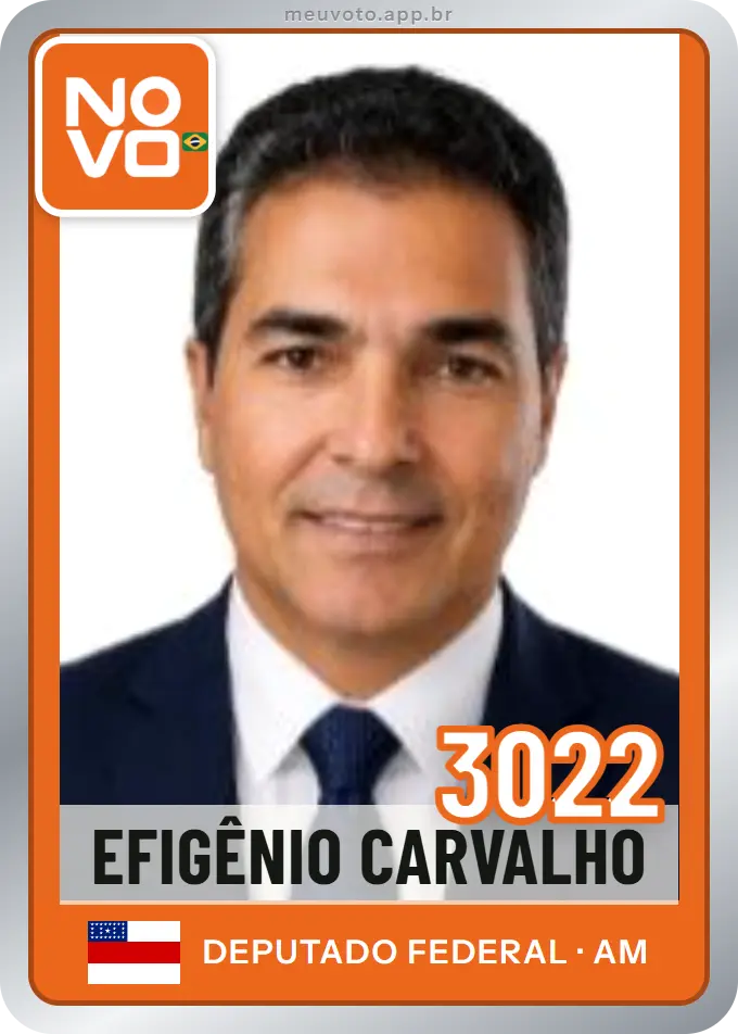 Carta de Efigênio Carvalho, número 3022, Novo