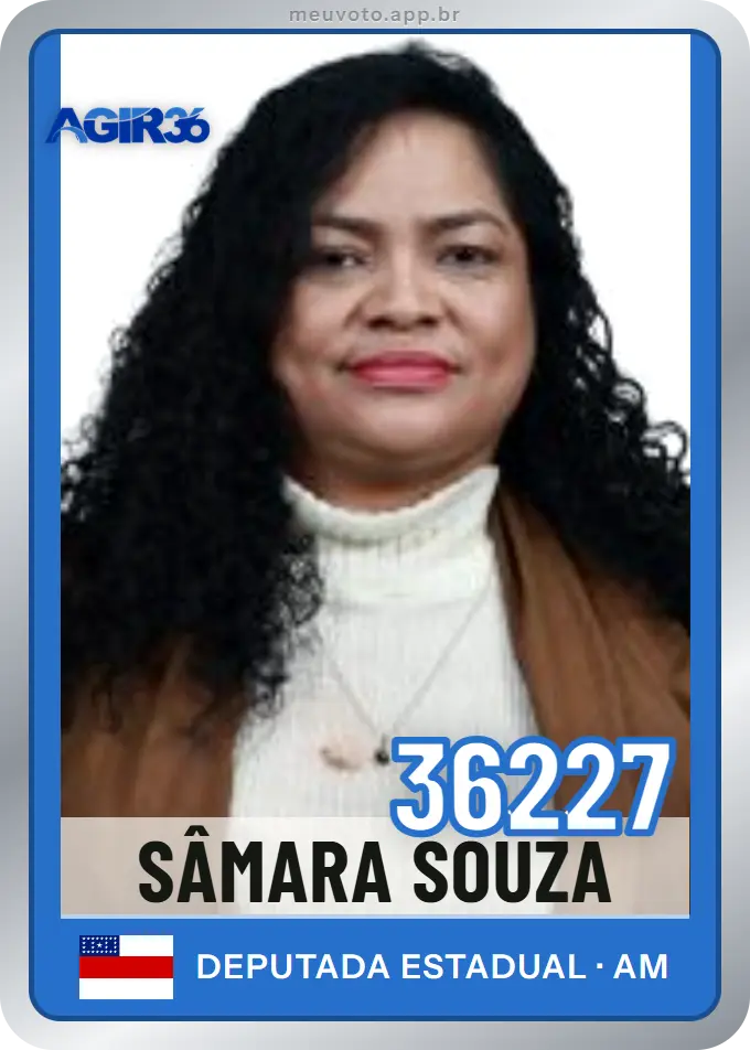 Carta de Sâmara Souza, número 36227, Agir
