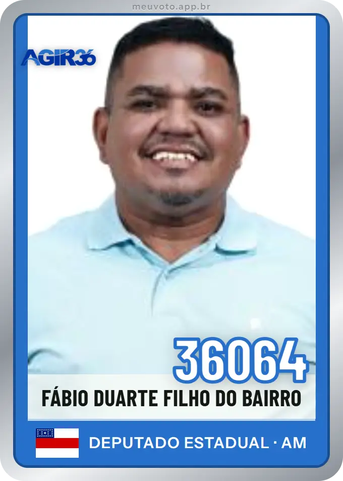 Carta de Fábio Duarte Filho do Bairro, número 36064, Agir