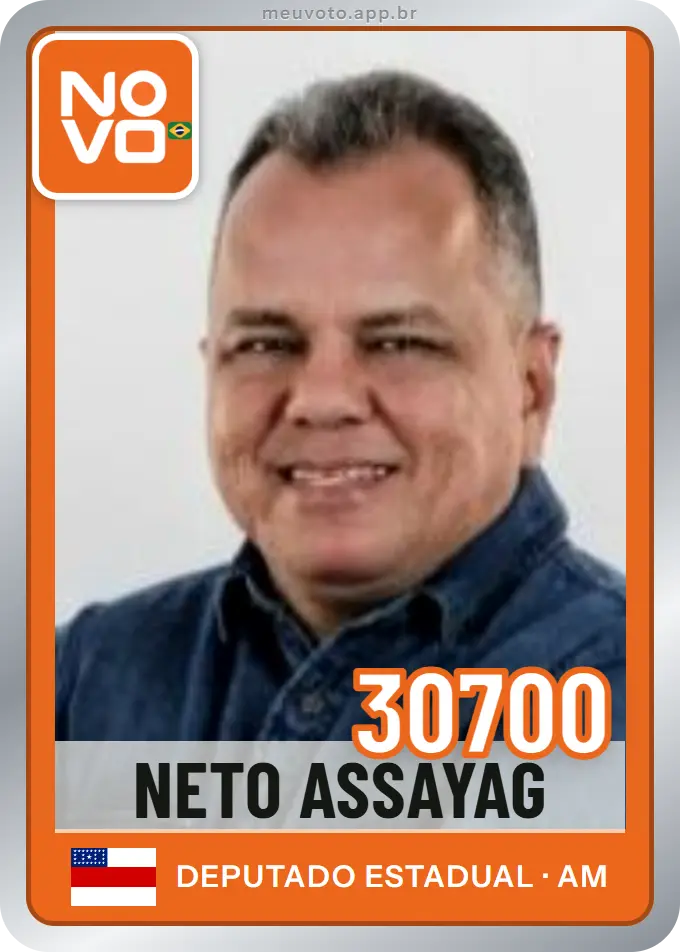 Carta de Neto Assayag, número 30700, Novo