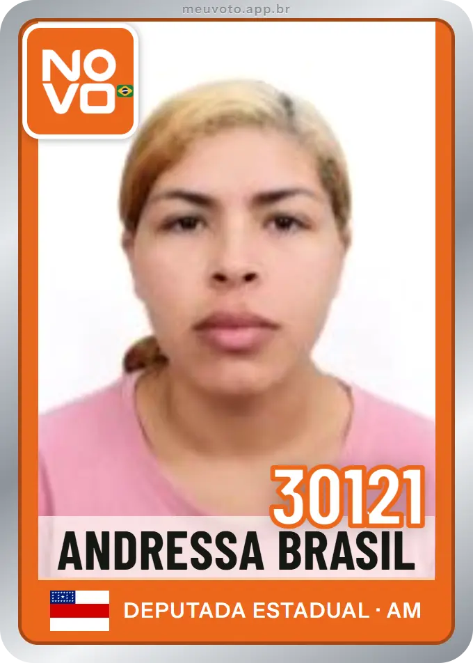 Carta de Andressa Brasil, número 30121, Novo