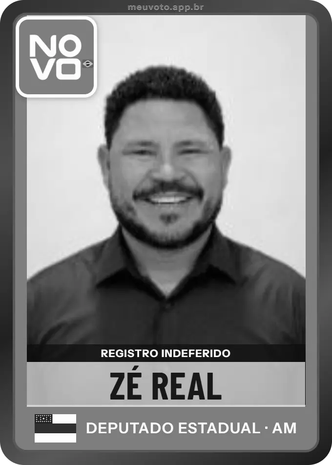 Carta de Zé Real, Novo. Teve o registro indeferido pelo TSE e não vai à urna.