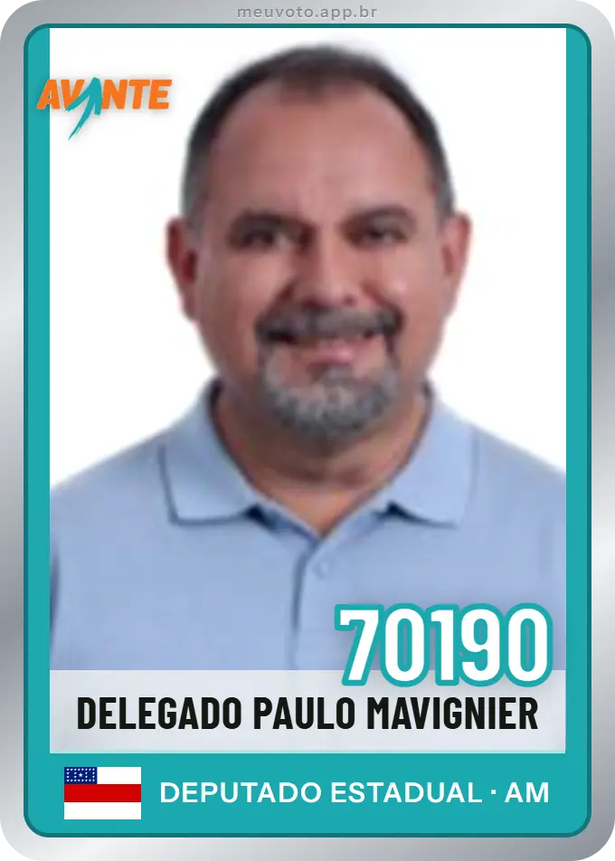 Carta de Delegado Paulo Mavignier, número 70190, Avante