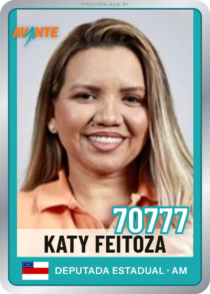 Carta de Katy Feitoza, número 70777, Avante