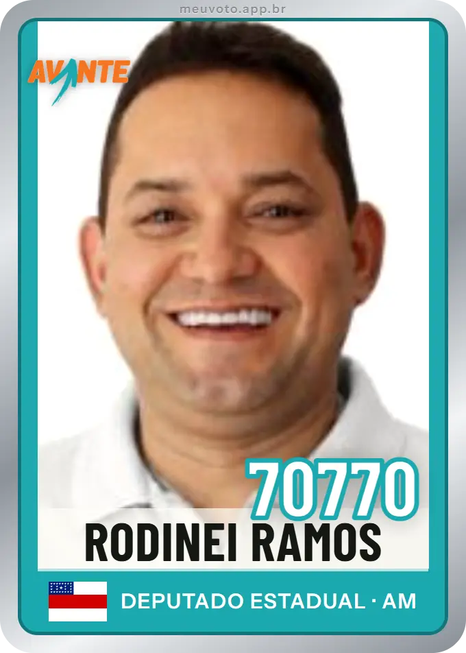 Carta de Rodinei Ramos, número 70770, Avante