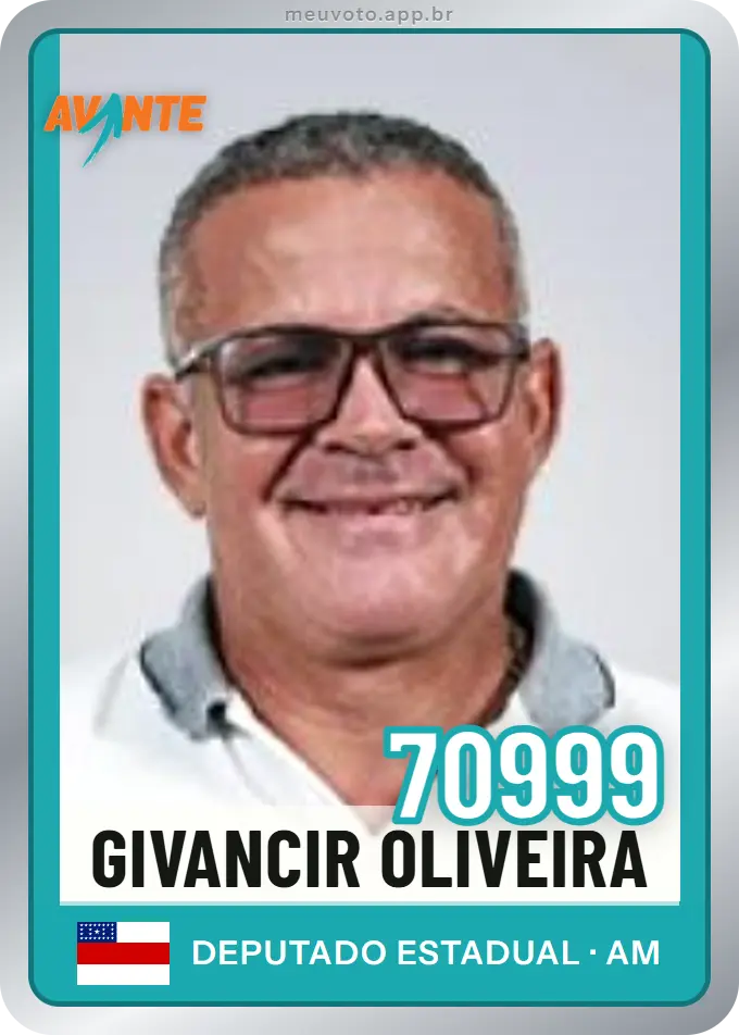 Carta de Givancir Oliveira, número 70999, Avante