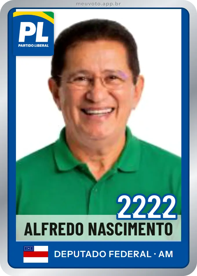 Carta de Alfredo Nascimento, número 2222, PL