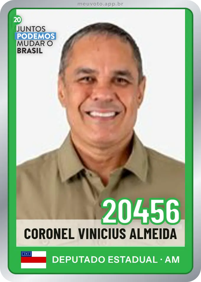 Carta de Coronel Vinicius Almeida, número 20456, Podemos