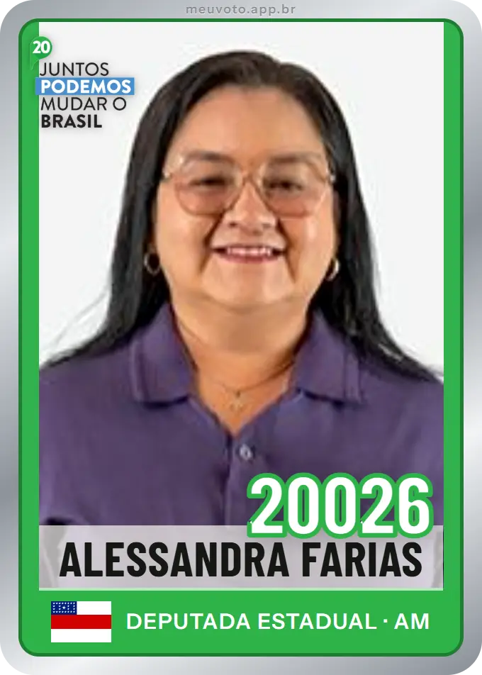 Carta de Alessandra Farias, número 20026, Podemos