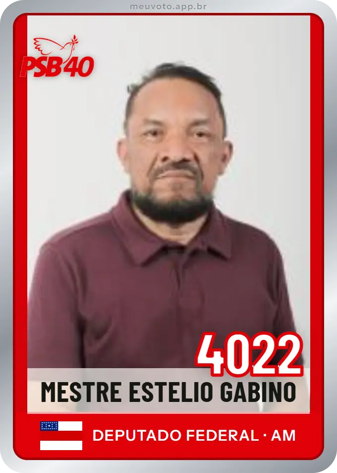 Carta de Mestre Estelio Gabino, número 4022, PSB