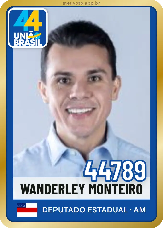 Carta de Wanderley Monteiro, número 44789, União