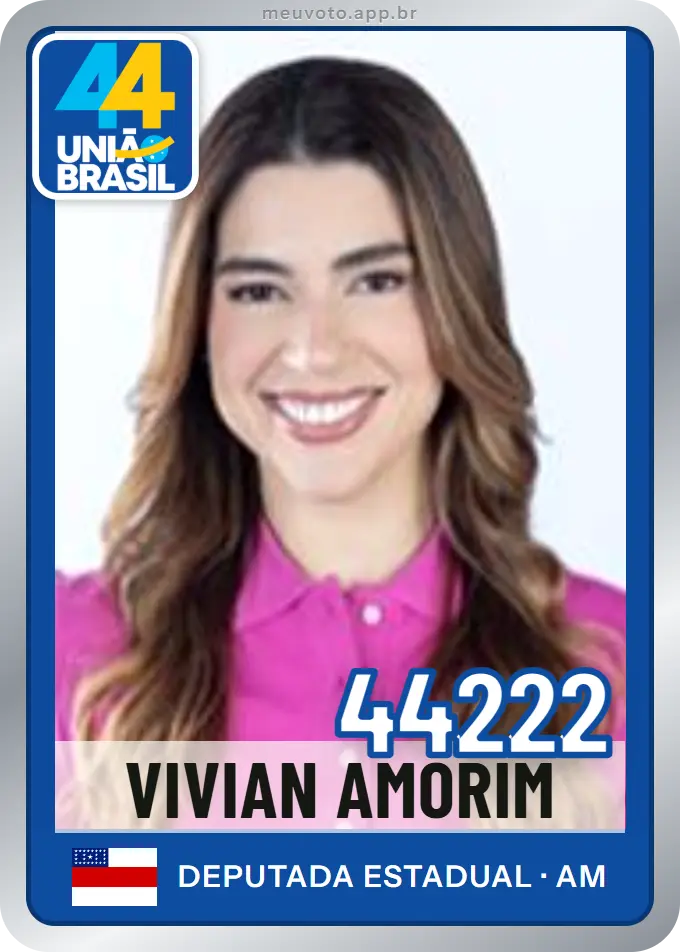 Carta de Vivian Amorim, número 44222, União