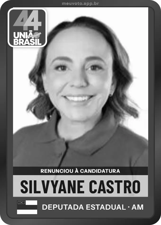 Carta de Silvyane Castro, União. Renunciou à candidatura e não vai à urna.