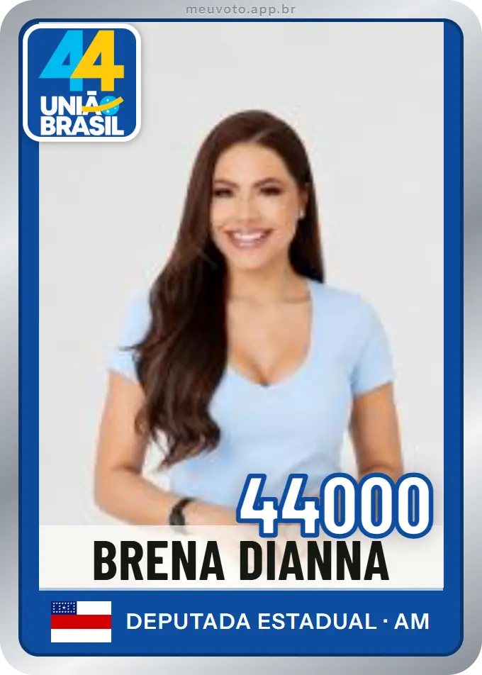 Carta de Brena Dianná, número 44000, União