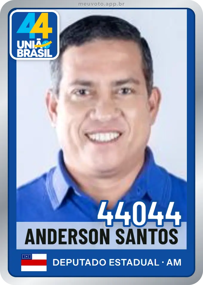 Carta de Anderson Santos, número 44044, União