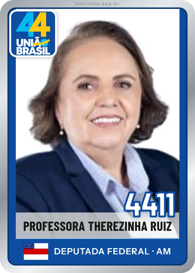 Carta de Professora Therezinha Ruiz, número 4411, União