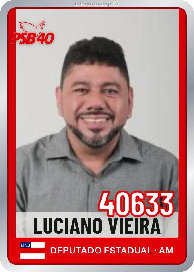 Carta de Luciano Vieira, número 40633, PSB
