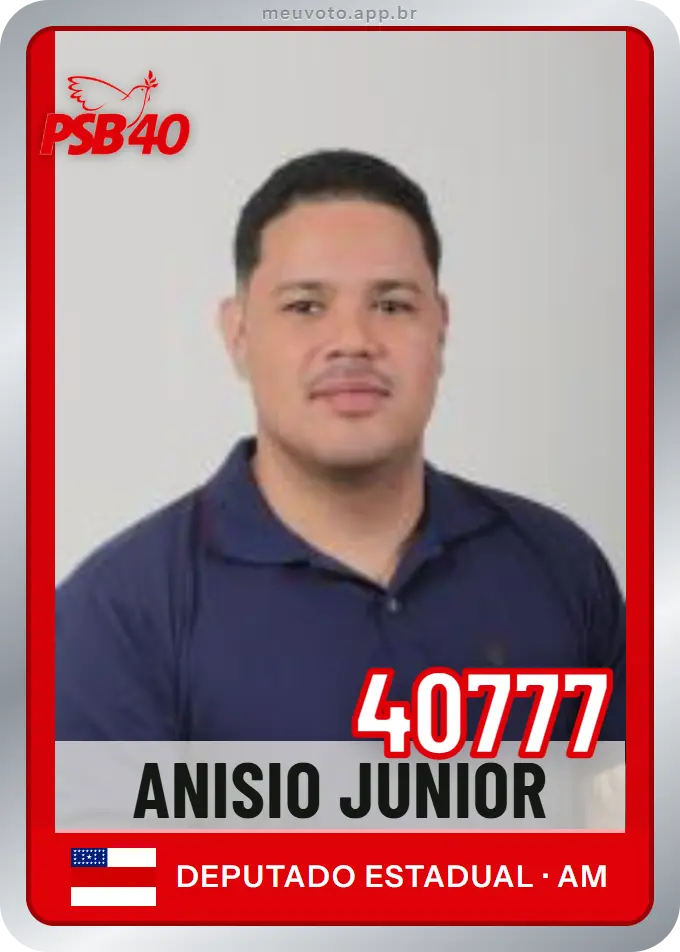 Carta de Anisio Junior, número 40777, PSB