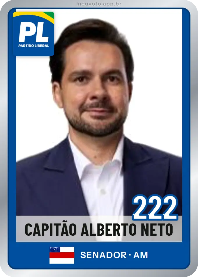 Carta de Capitão Alberto Neto, número 222, PL