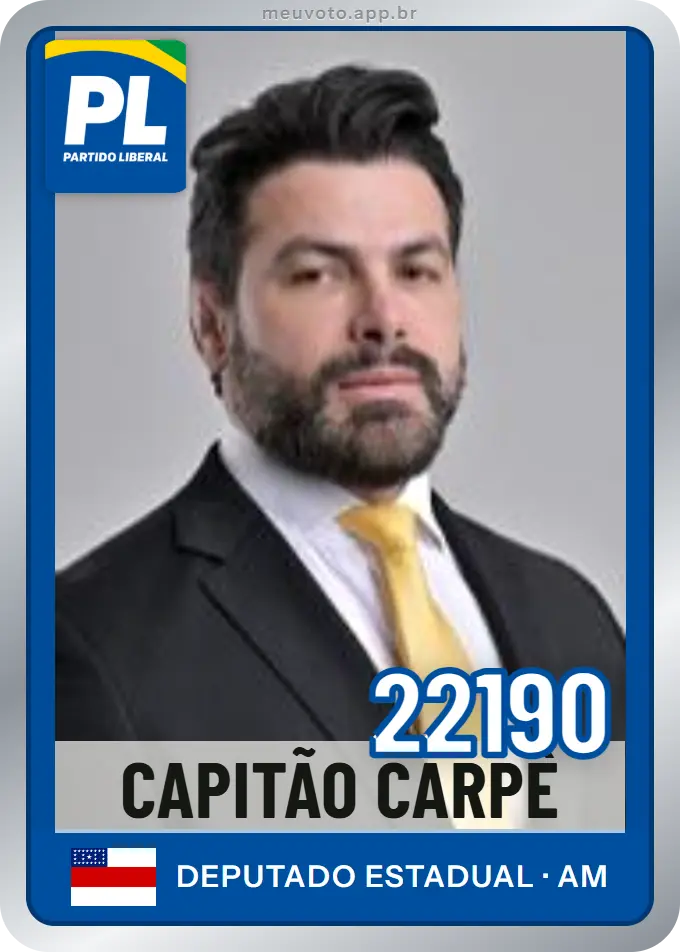 Carta de Capitão Carpê, número 22190, PL
