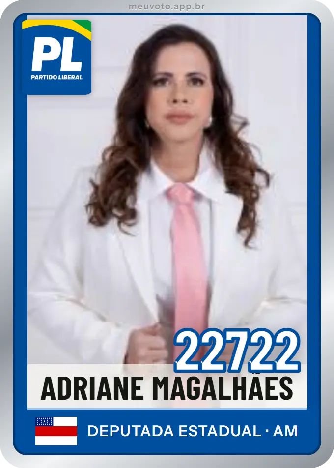 Carta de Adriane Magalhães, número 22722, PL
