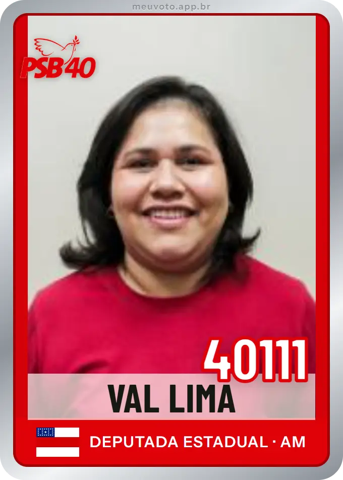 Carta de Val Lima, número 40111, PSB