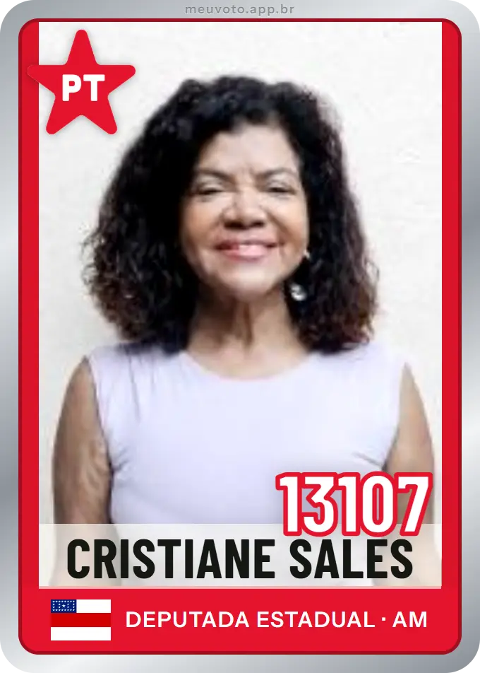 Carta de Cristiane Sales, número 13107, PT
