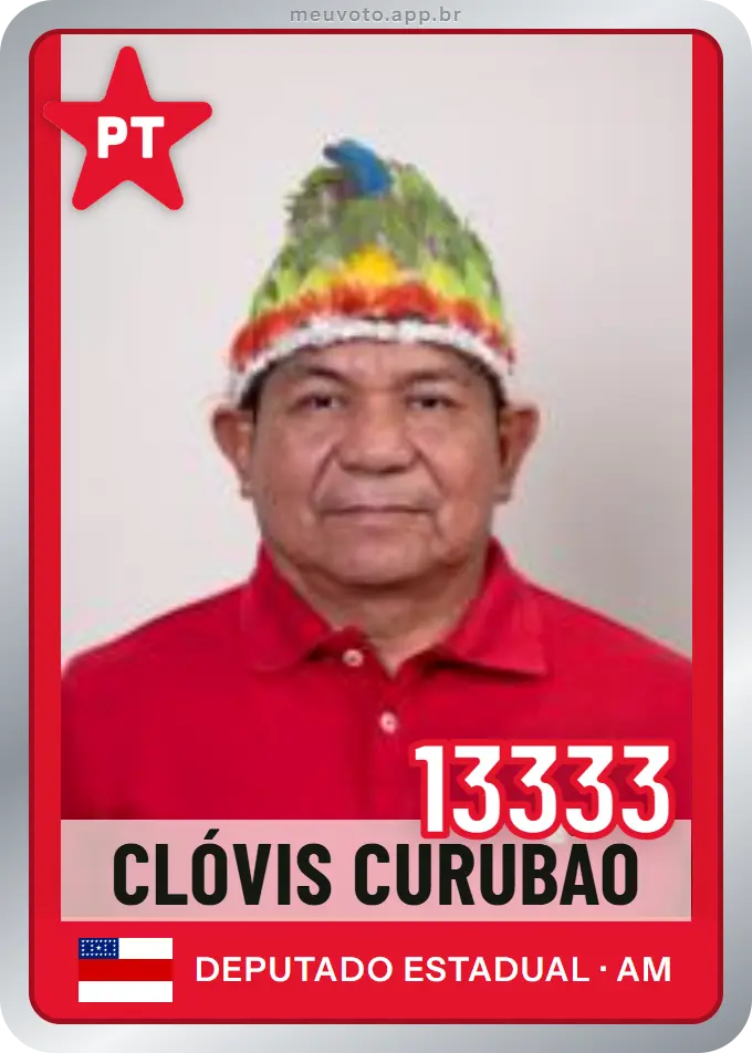 Carta de Clóvis Curubão, número 13333, PT