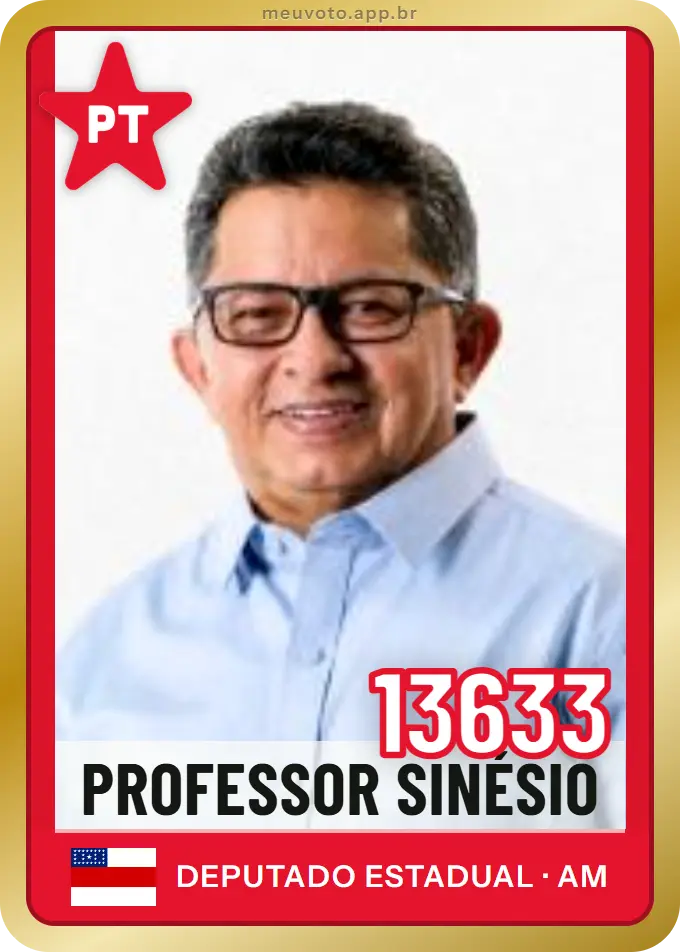 Carta de Professor Sinésio, número 13633, PT
