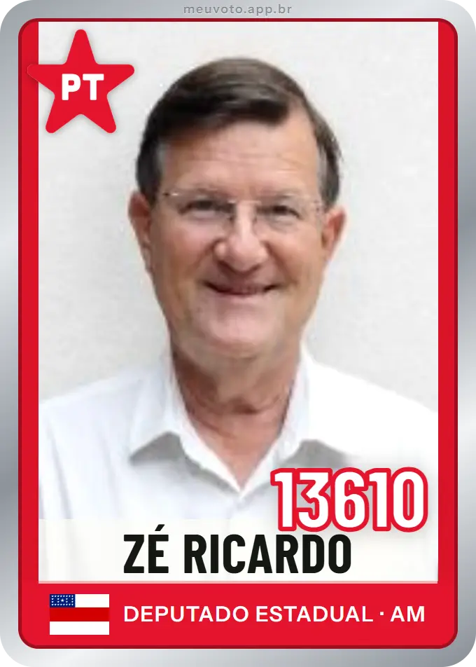 Carta de Zé Ricardo, número 13610, PT
