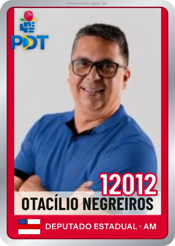 Carta de Otacílio Negreiros, número 12012, PDT