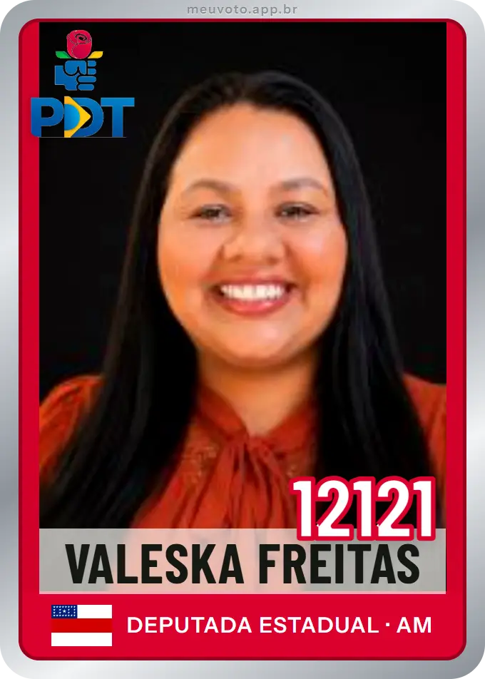 Carta de Valeska Freitas, número 12121, PDT