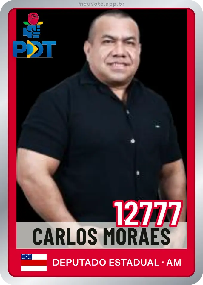 Carta de Carlos Moraes, número 12777, PDT