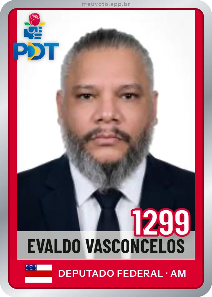 Carta de Evaldo Vasconcelos, número 1299, PDT