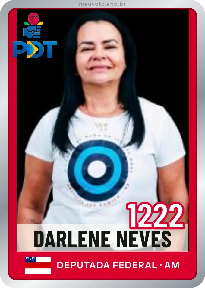 Carta de Darlene Neves, número 1222, PDT